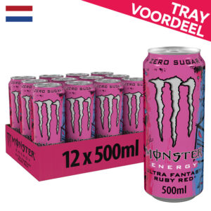 12x Monster Energy Ultra Fantasy Ruby Red